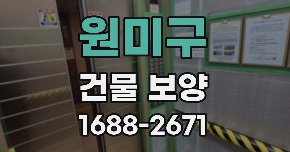 원미구 건물 보양