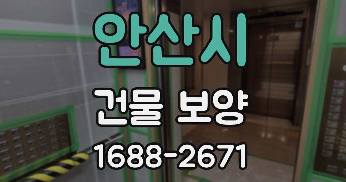 안산시 건물 보양