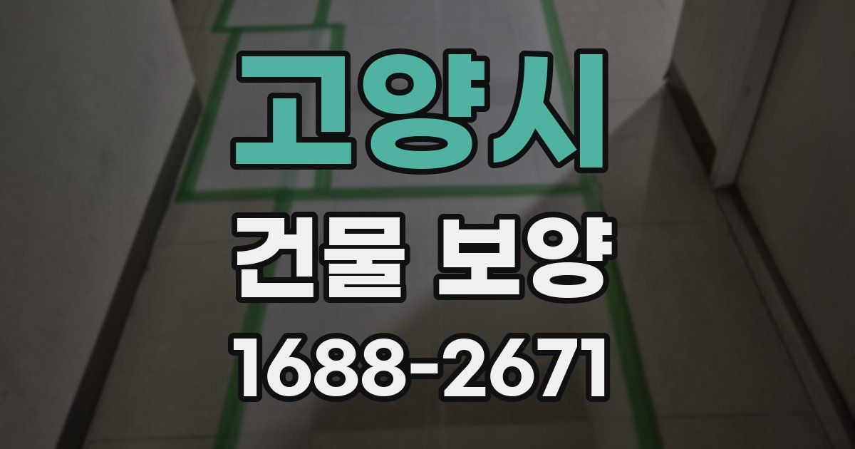 고양시 건물 보양