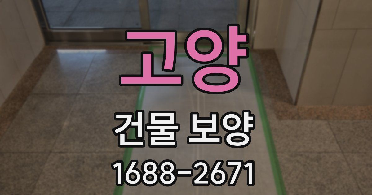 고양 건물 보양