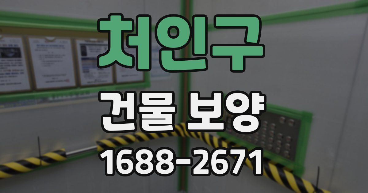 처인구 건물 보양