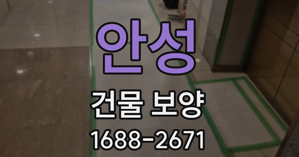 안성 건물 보양