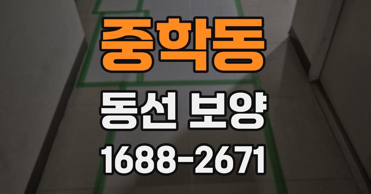 중학동 동선 보양