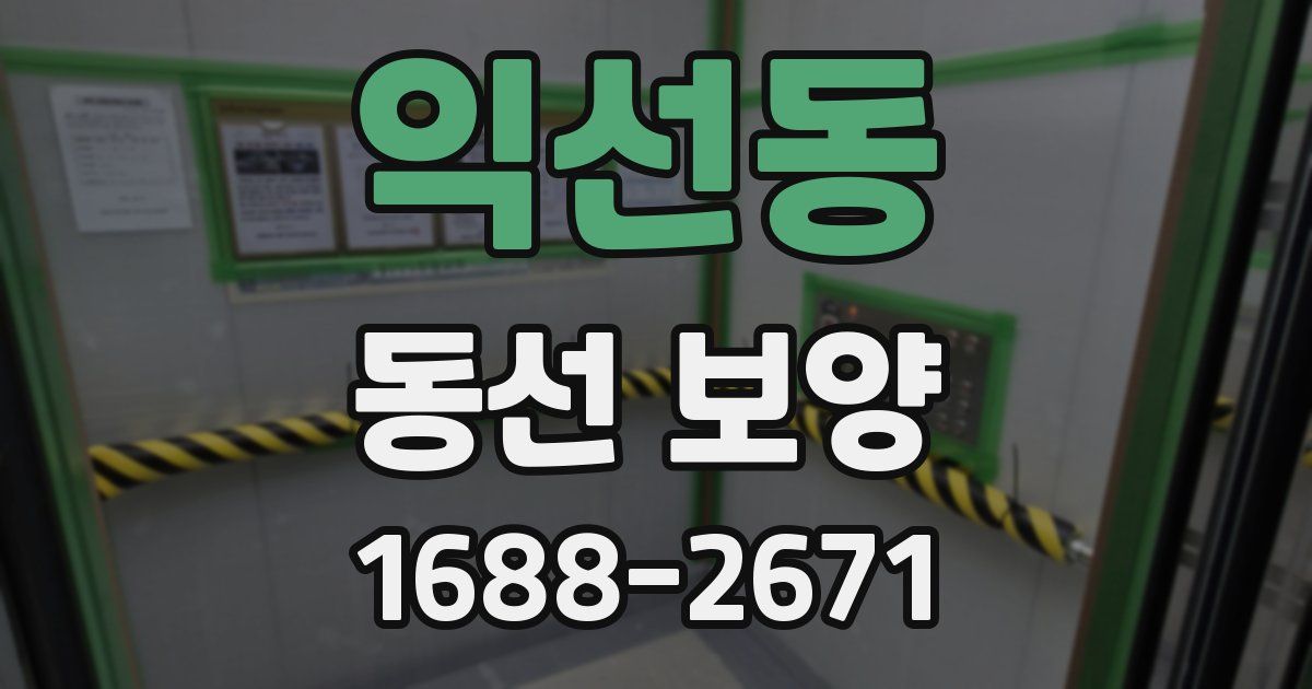 익선동 동선 보양