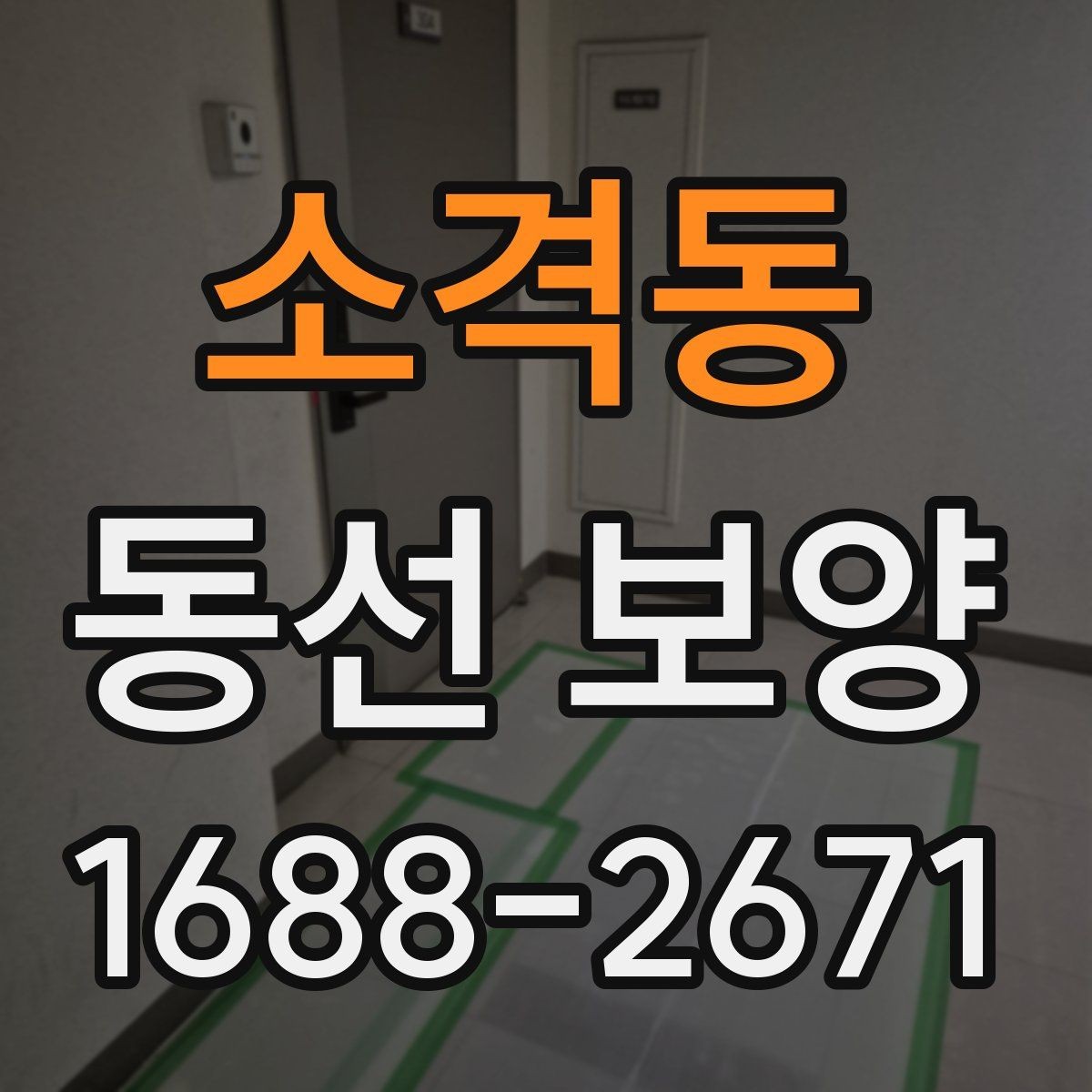 소격동 동선 보양 작업을 깔끔하게 마무리하는 법
