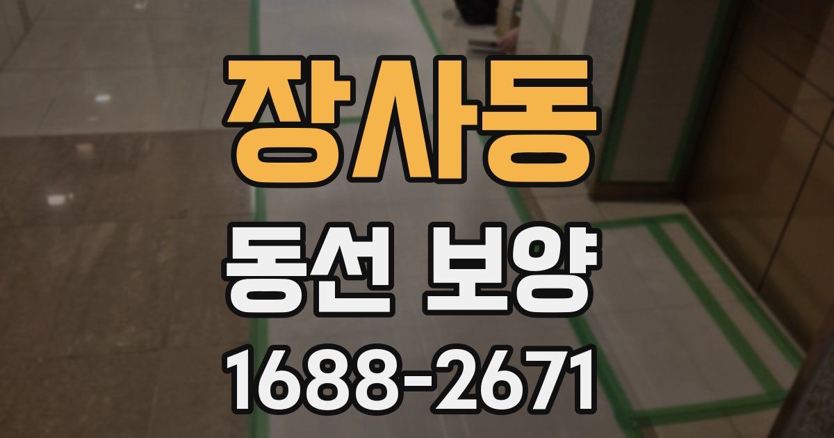 장사동 동선 보양