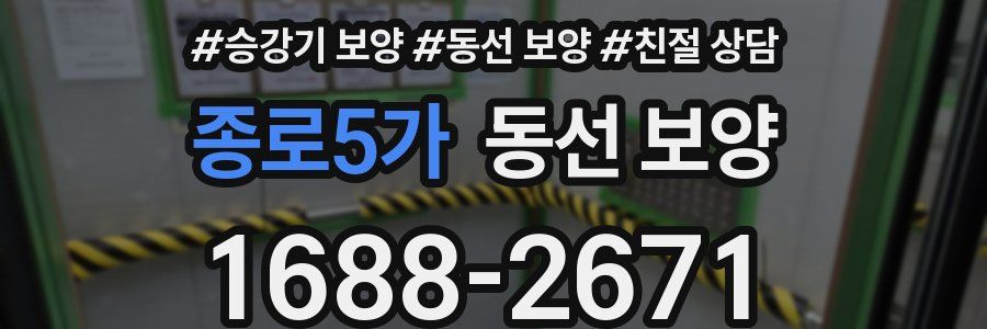 종로5가 동선 보양
