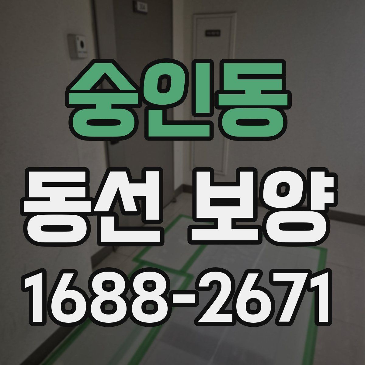 숭인동 동선 보양 시공 전 체크리스트와 준비물