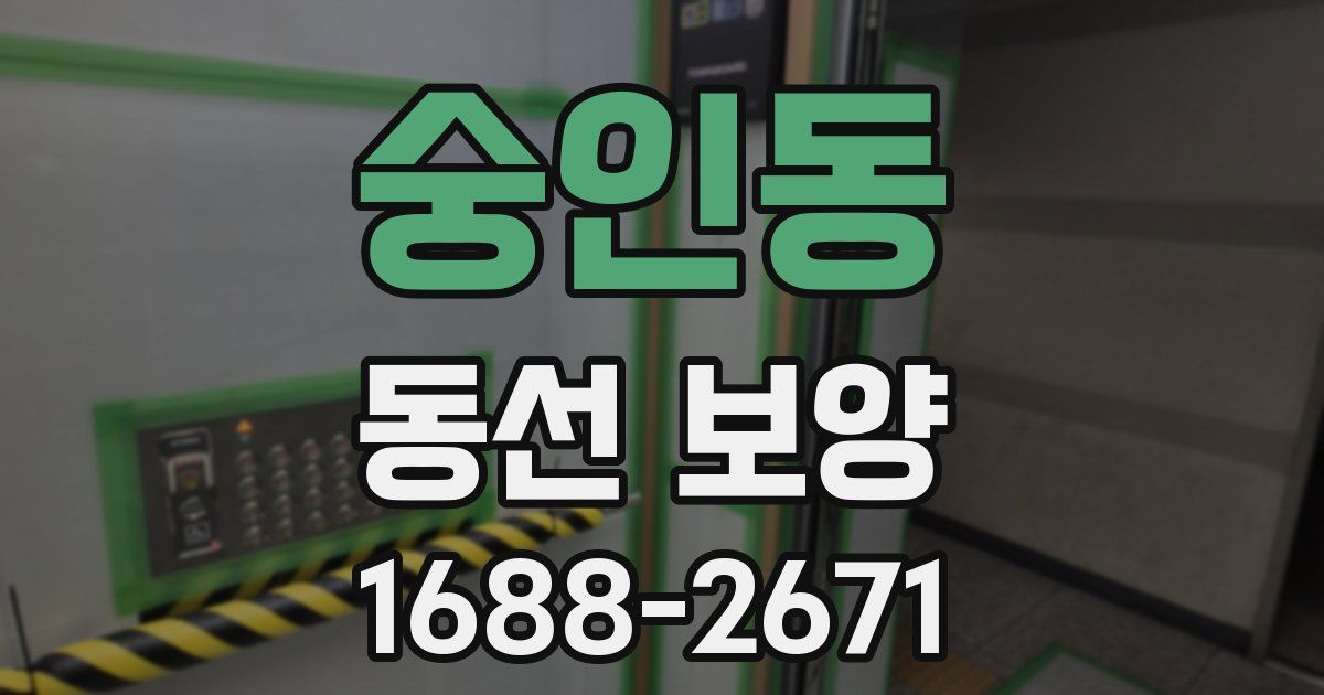숭인동 동선 보양