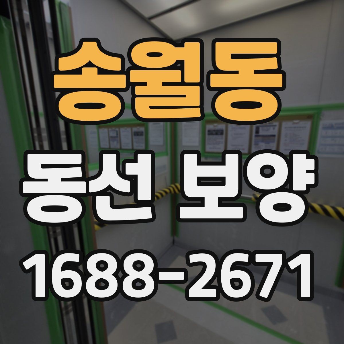 송월동 동선 보양 작업에서 마감재 보호가 중요한 이유