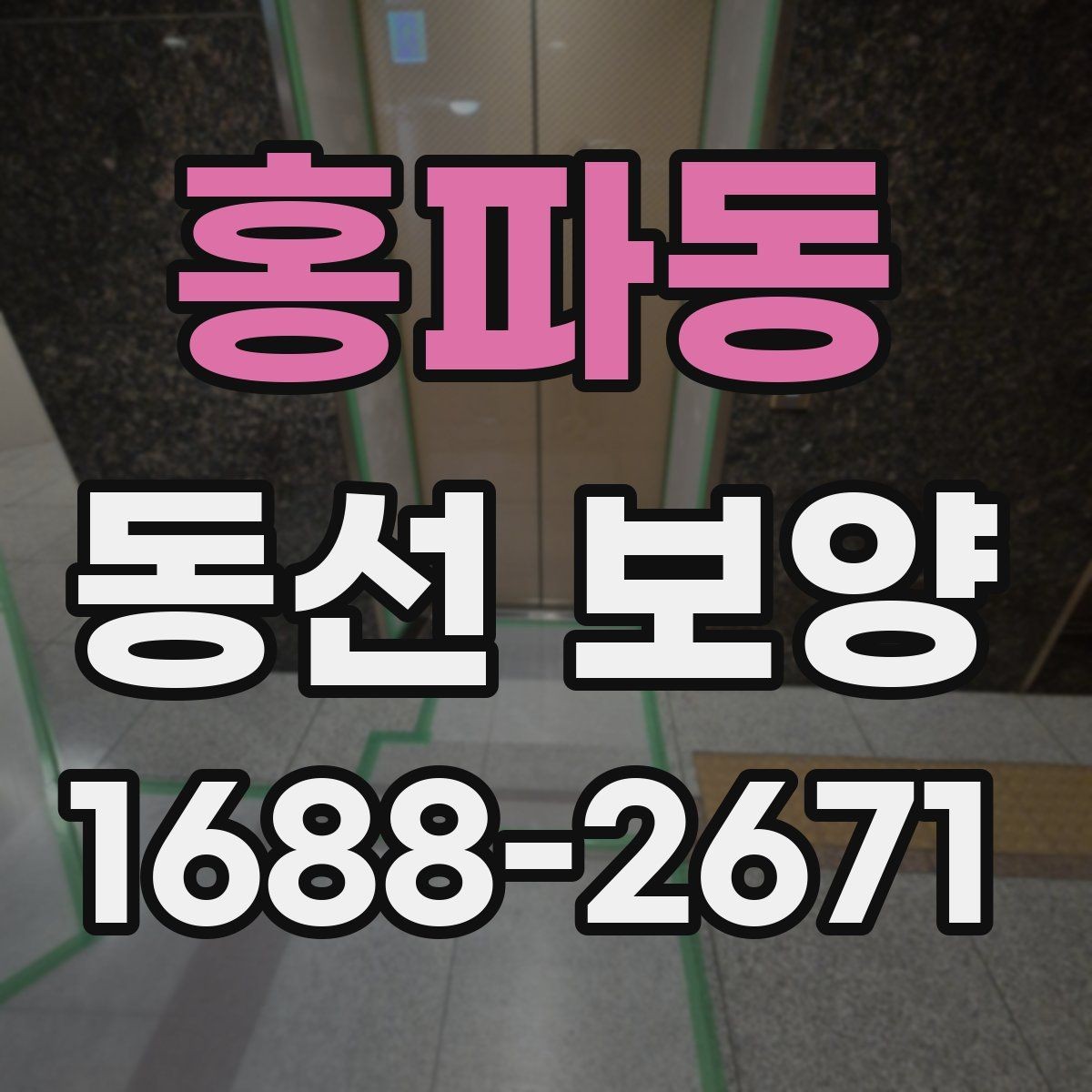 홍파동 동선 보양 시공 후 관리가 중요한 이유