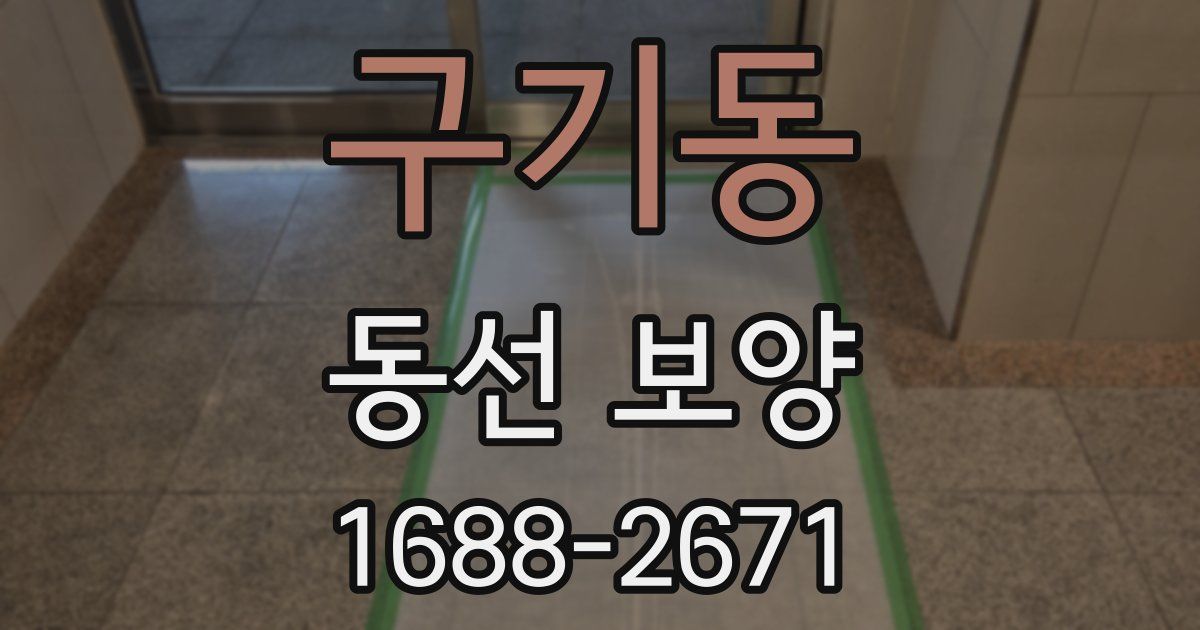 구기동 동선 보양