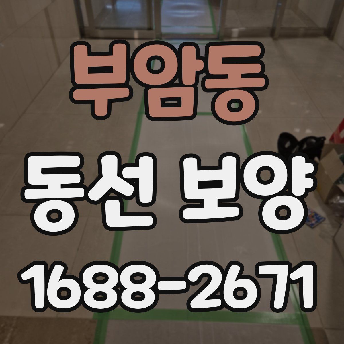 부암동 동선 보양 공정이 필요한 이유 살펴보기