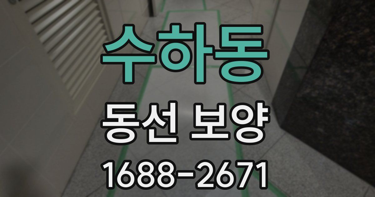 수하동 동선 보양