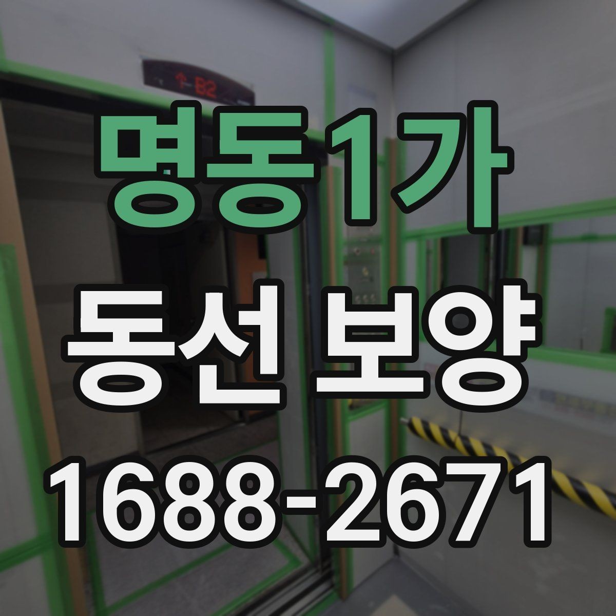 명동1가 동선 보양 현장 사진으로 보는 진행 순서