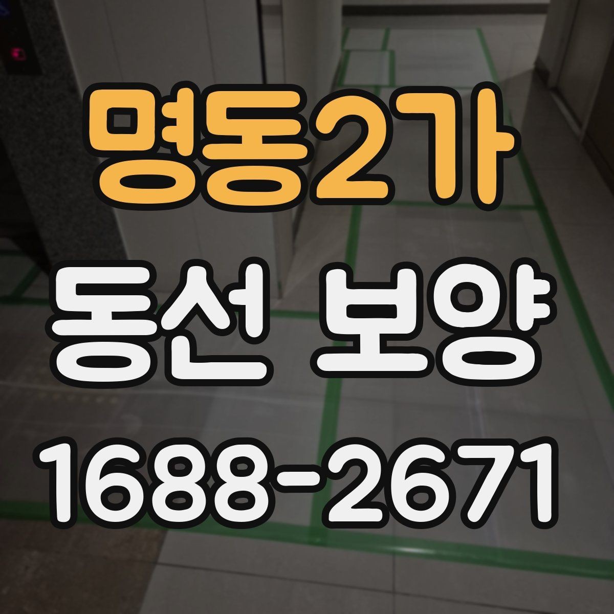 명동2가 동선 보양 과정에서 발생할 수 있는 문제