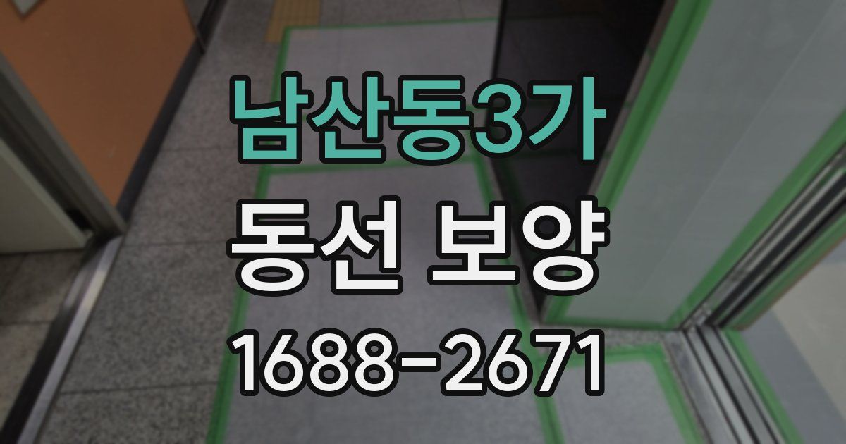 남산동3가 동선 보양