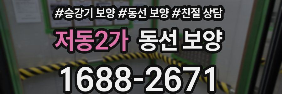 저동2가 동선 보양
