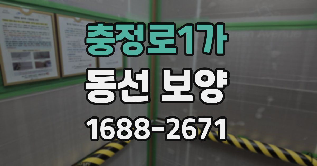 충정로1가 동선 보양