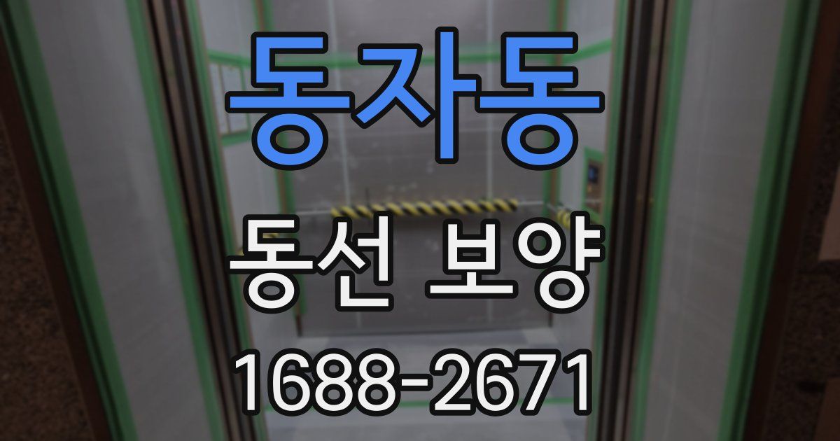 동자동 동선 보양
