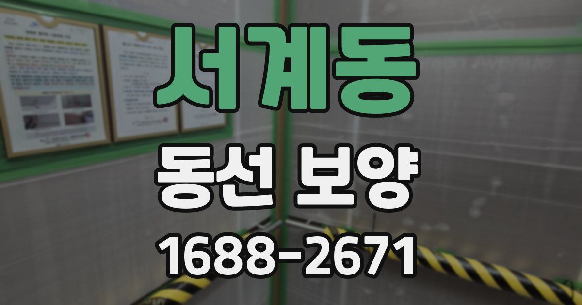 서계동 동선 보양