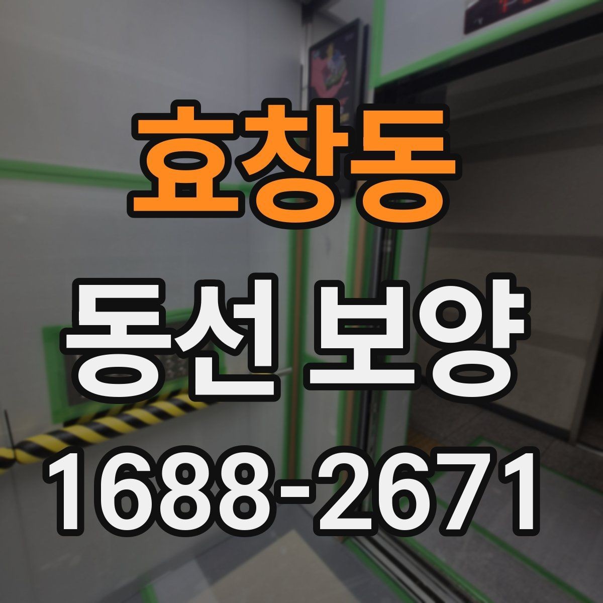 효창동 동선 보양 작업 전 체크해야 할 사항