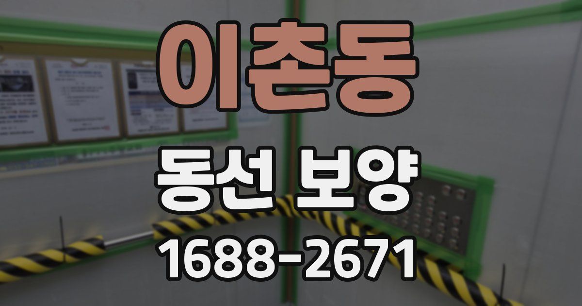 이촌동 동선 보양