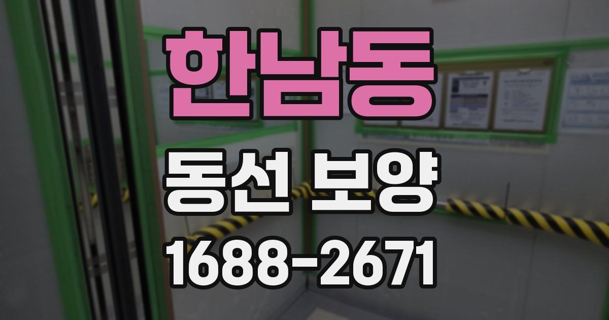 한남동 동선 보양
