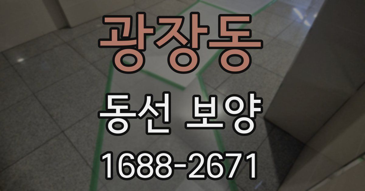 광장동 동선 보양