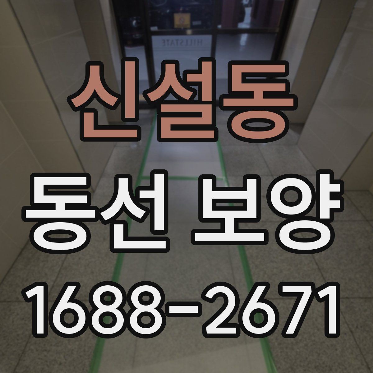 신설동 동선 보양 시공 범위는 어디까지 포함될까