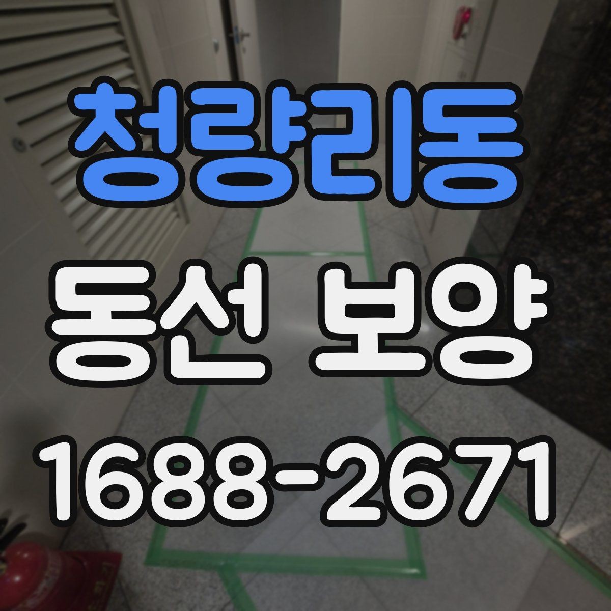 청량리동 동선 보양 전 점검해야 할 하자와 위험 요소