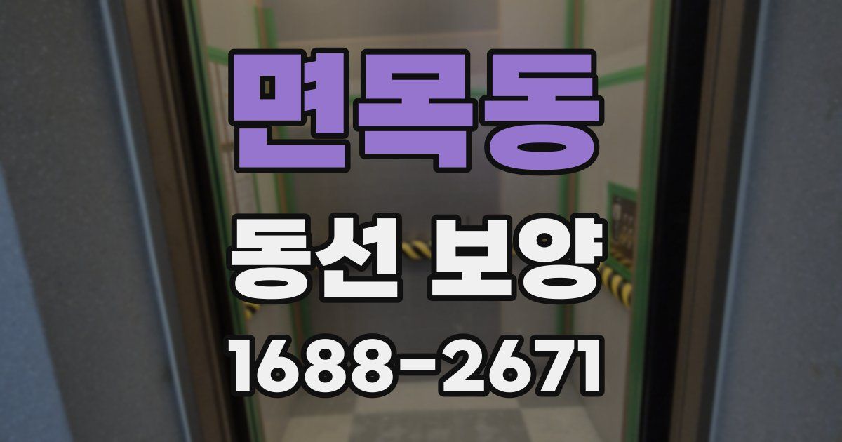 면목동 동선 보양