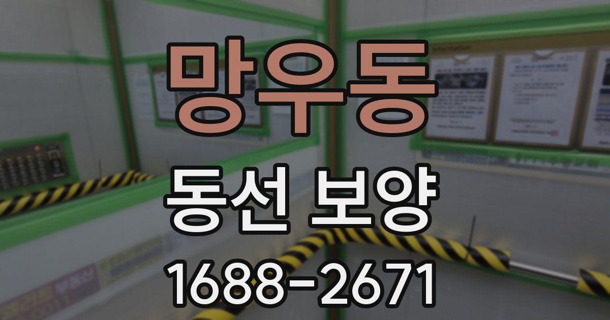 망우동 동선 보양