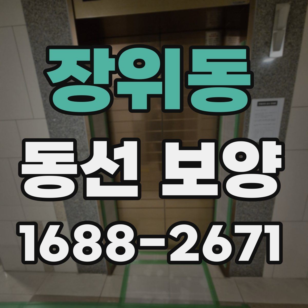 장위동 동선 보양 작업에서 자주 쓰는 보호 재료