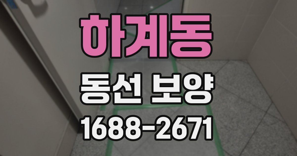 하계동 동선 보양