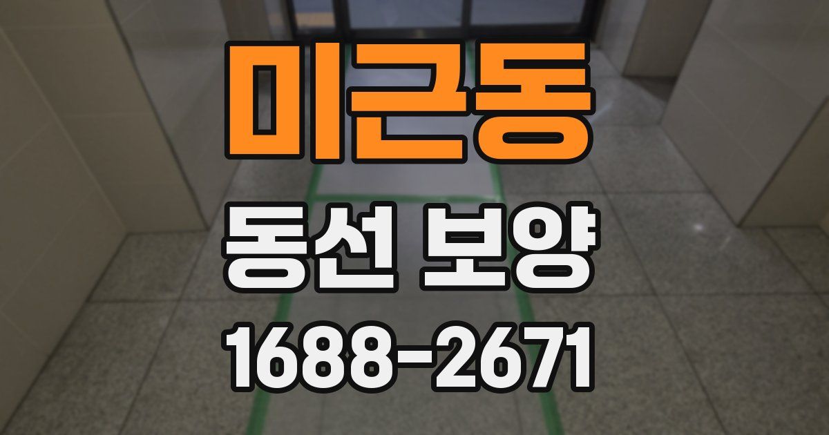 미근동 동선 보양