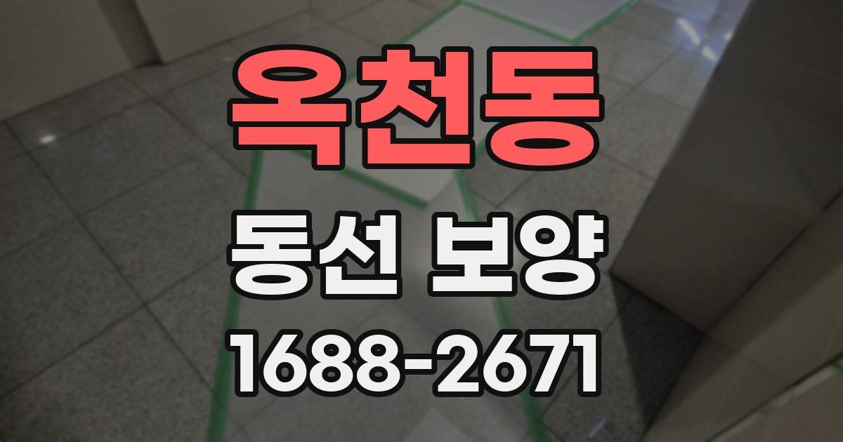 옥천동 동선 보양