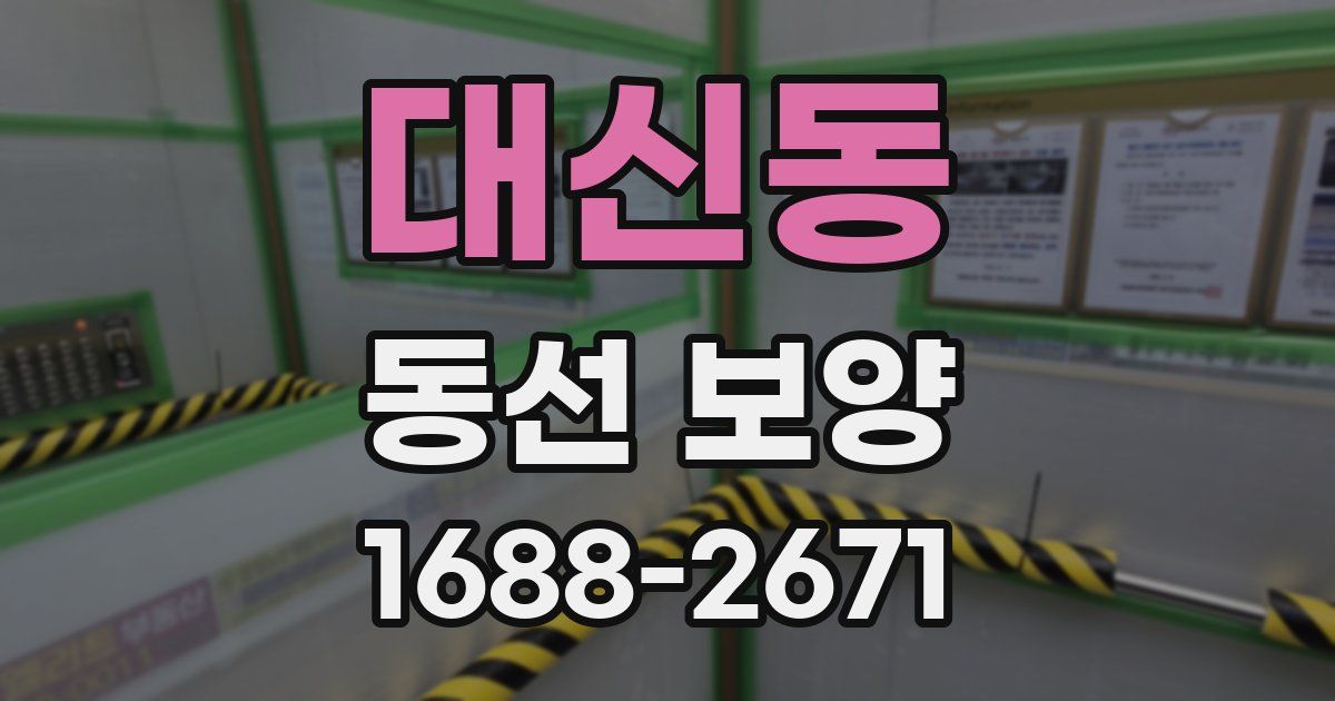 대신동 동선 보양
