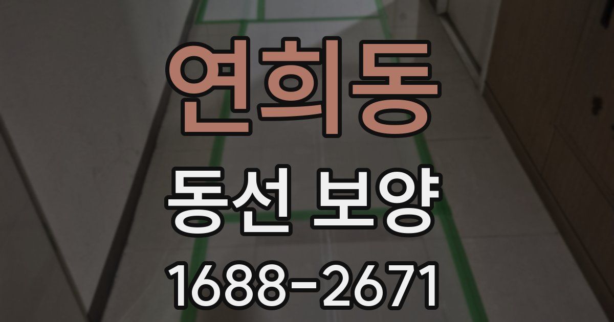 연희동 동선 보양