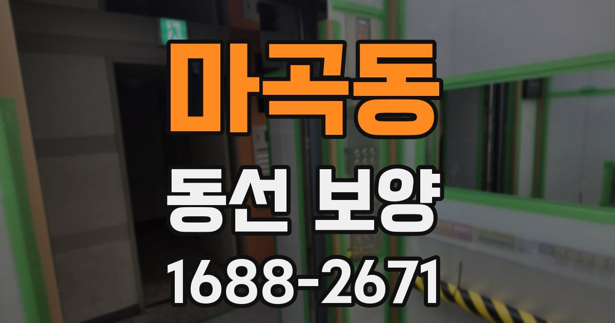 마곡동 동선 보양