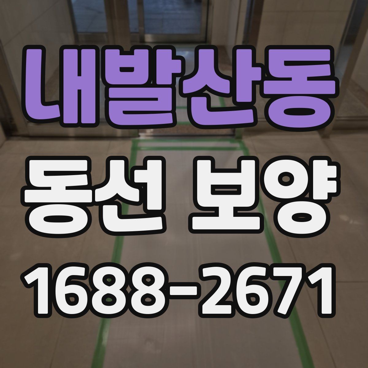 내발산동 동선 보양 진행 과정에서 반복되는 실수