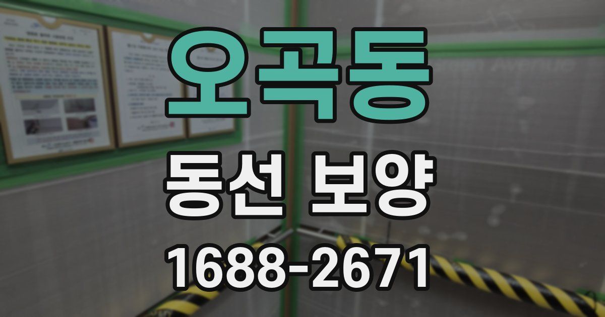 오곡동 동선 보양