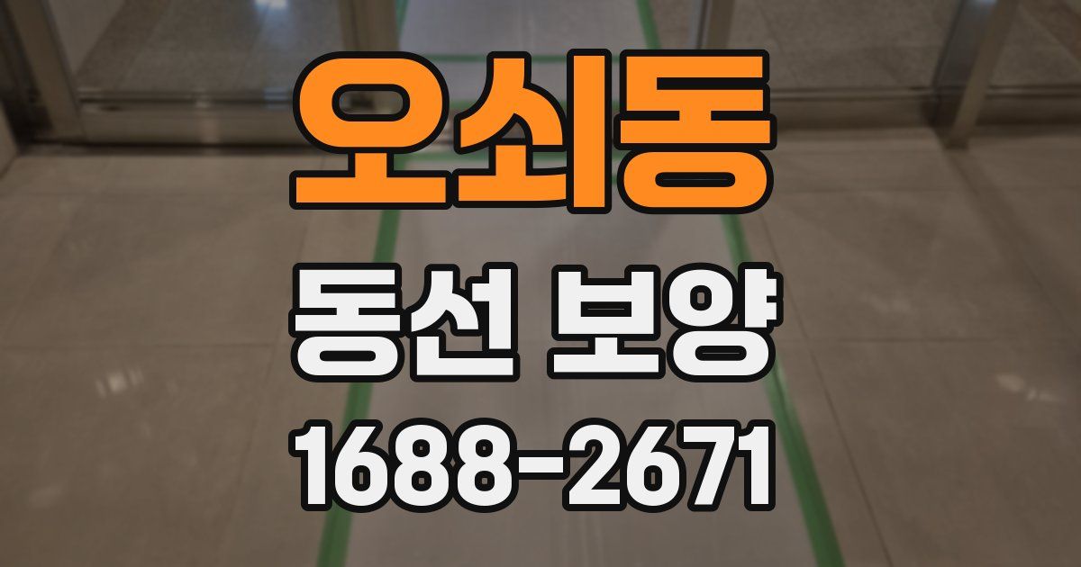 오쇠동 동선 보양