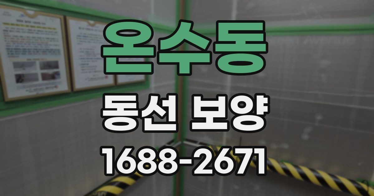 온수동 동선 보양