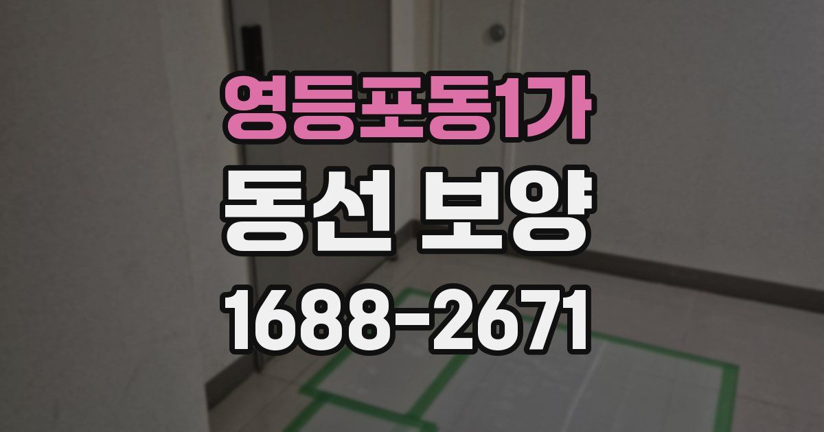 영등포동1가 동선 보양