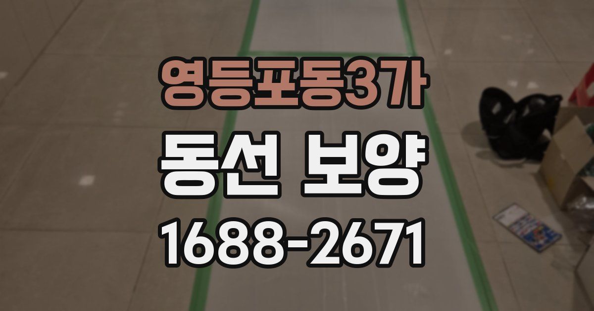 영등포동3가 동선 보양