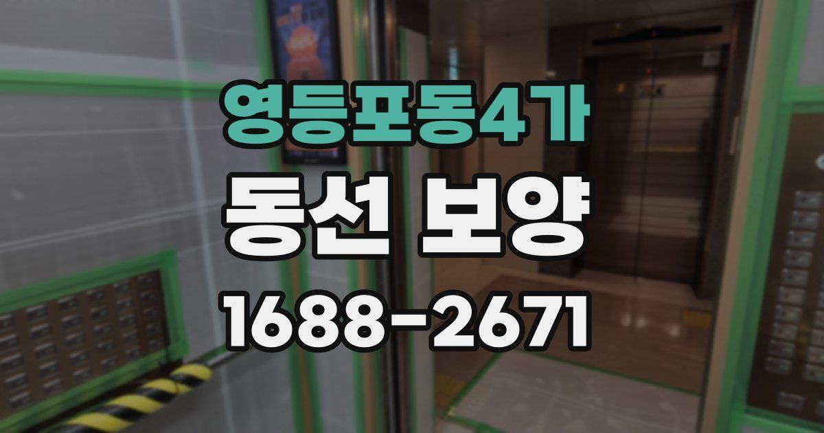 영등포동4가 동선 보양