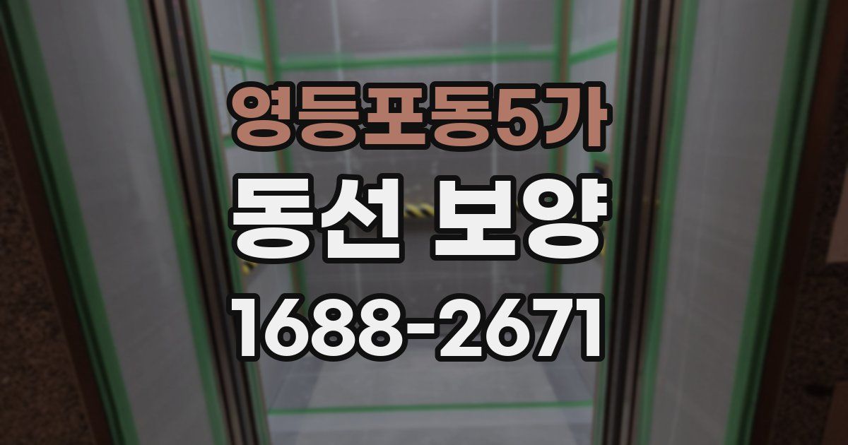 영등포동5가 동선 보양