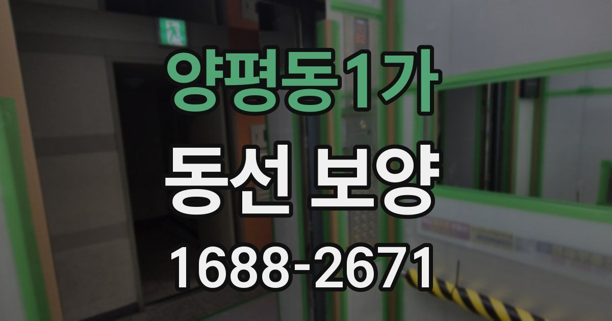 양평동1가 동선 보양