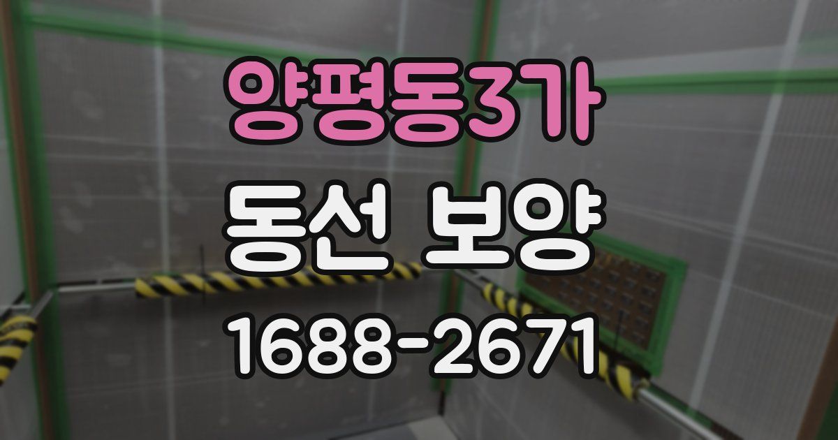 양평동3가 동선 보양
